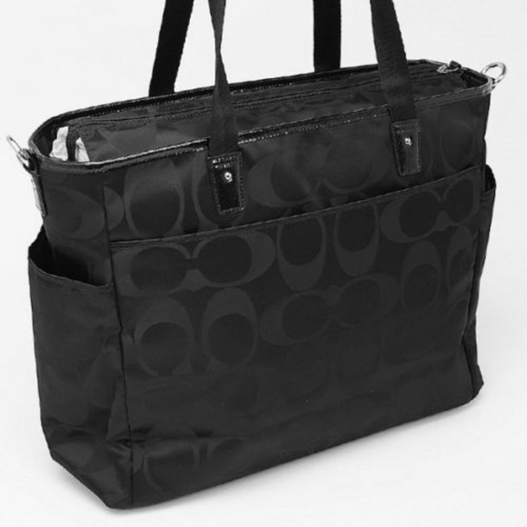 Coach Nylon Diaper Bag Computer Weekender NEW - Picture 3 of 7